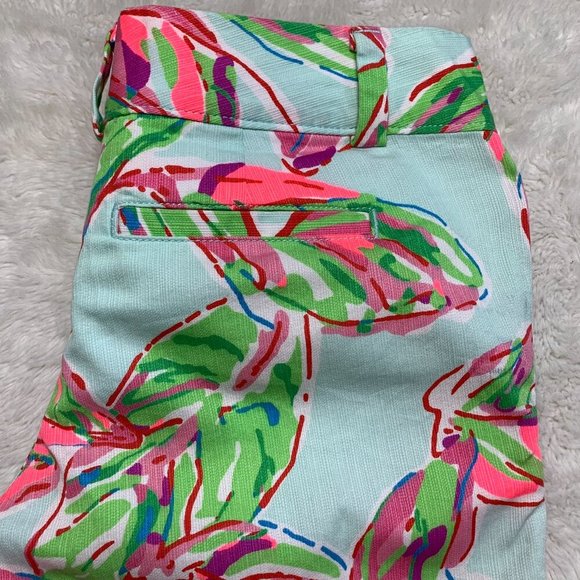 Lilly Pulitzer Women's The Chipper Bermuda Shorts in The Vias Print Size 00 - Picture 4 of 13